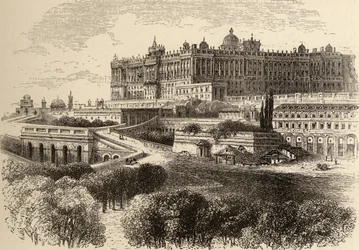 The Royal Palace, Madrid, illustration from 